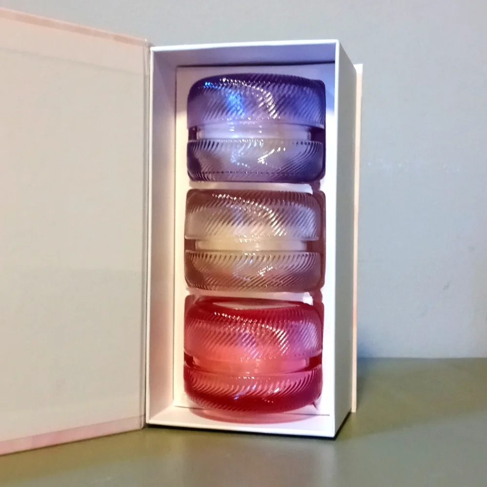 Small Travel Candles Glass Jars Three Scents Set Of 3 Boxed Huntington Home NEW